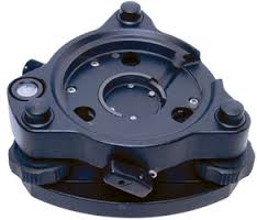 Tribrach color negro con plomada laser